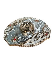 Men’s Horse Rodeo Western Cowboy Belt Buckle Hebilla Fina Vaquera Con Caballo