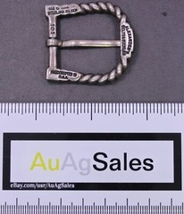 Alexander&rsquo;s Belts & Buckles 1996 Sterling Silver & 14K Gold 7/8&Prime; Belt