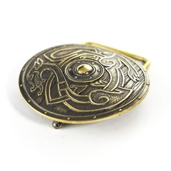 Belt buckle Viking Shield, Warrior brass belt buckle, Scandinavian belt buckle