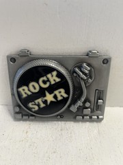 – Belt Buckle Rock Star DJ Music Themed
