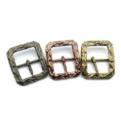Bark pattern Copper Cast Buckle Durable Belt Buckle Leather Bag Fastener Buckle