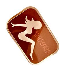 Mud Flap Naked Woman Trucker Metal Belt Buckle 3.5” X 2.5”