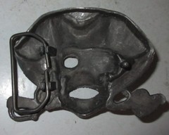 Pirate Skeleton Solid Fine Pewter Belt Buckle Swords Used Skull Pirates Apparel