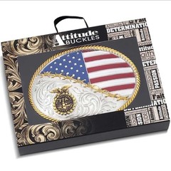 Montana Silversmiths FFA Future Farmers of America Patriotic Buckle
