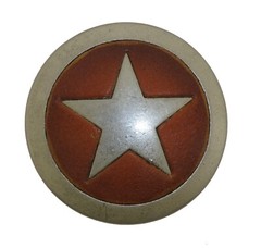 Big Western Texas Sheriff Chief Lone star Belt Buckle Rodeo Cop Officer Trooper