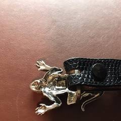 Sterling Silver Lizzard Buckel and Belt