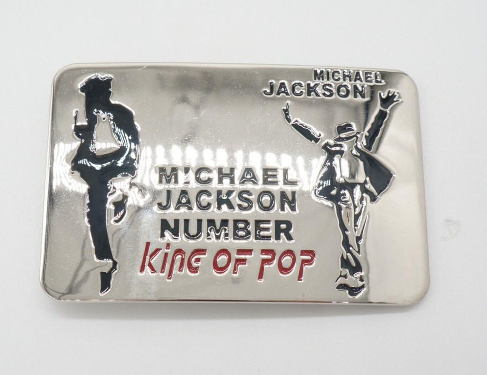 Michael Jackson King of Pop Belt Buckle | American Silver Vintage Buckle