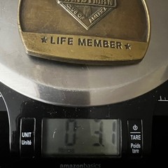 Vintage 1996 Handyman Club of America Life Member Belt Buckle One Size Americana