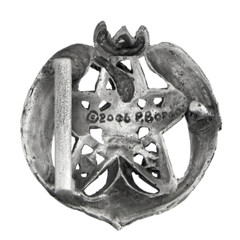 Pewter Crescent Raven Pentacle Belt Buckle – Dryad Design Pentagram Wicca Pagan