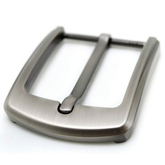 Stainless Steel Pin Buckle for Men Leather Belt Replacement Snap On 40mm Chrome