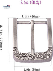 1.5&Prime;(38Mm-40Mm) Belt Buckle Western Men&rsquo;S Replacement Single Pin Buckle Belt Acc