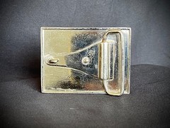 Industrial Crucifix Belt Buckle Archive Red Crystals OOAK Darren McNeese