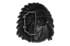 Men Silver Metal Western Fashion Buckle Cowboy Native American Indian Warrior
