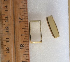 New 3/4&Prime; 20mm belt or handbag strap keeper(#026b) for woman gold color finish