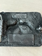 1982 Siskiyou Buckle L-10 Deer Doe Elk Wapiti Belt Buckle