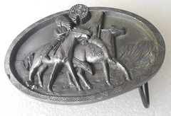 Buckles Of America MASTERPIECE COLLECTION BA-209 Native & Horse Belt Buckle
