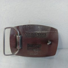 JOHN DEERE SpecCast Green Yellow & Black Pewter Enamel Belt Buckle