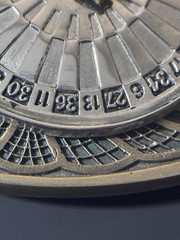 Vintage The Gal Leg Spinning Roulette Wheel Belt Buckle