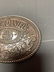 Vintage Western Style Jack Daniels Belt Buckle / Old #7 Brand Hipster