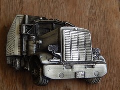 Vintage Semi-truck Belt Buckle