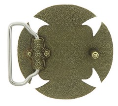 Celtic Knot Iron Cross Bronze Plated Belt Buckle
