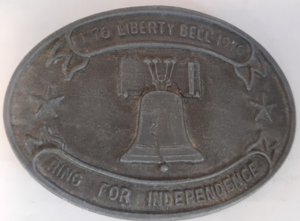 belt buckle Liberty Bell Bicentennial Ring for Independence 1976 3.5&Prime; long