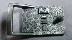 Siskiyou Belt Buckle 1998 Silver 2 Horses/2 feathers