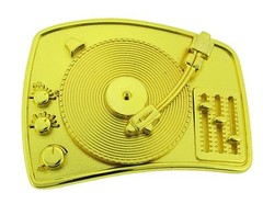 Turntable Belt Buckle DJ Music Disco Night Club Rock Rebel Hip Hop Rock n Roll