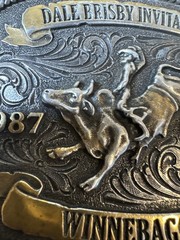 Montana Silversmiths Unisex Dale Brisby 1987 Trophy Belt Buckle A801DB