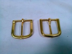 Buckleguy Solid Brass Heel Bar Buckle Natural Brass 1 1/2 Inch Lot of 40
