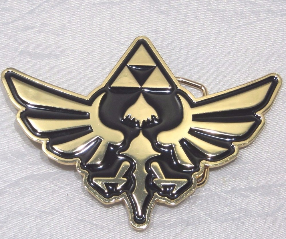 The Legend Of Zelda Gold Hyrule Crest BELT BUCKLE