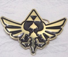 The Legend Of Zelda Gold Hyrule Crest BELT BUCKLE