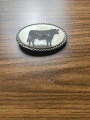 Vintage Jumpin Cactus Inc Steer Cattle Belt Buckle Made In USA. 4H Steer