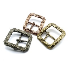 Bark pattern Copper Cast Buckle Durable Belt Buckle Leather Bag Fastener Buckle