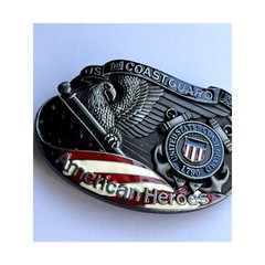 Coast Guard American Heroes Belt Buckle