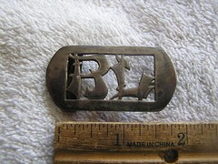 Vintage Marshall Field Co. Hand Made Belt Buckle Sterling Silver