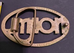 Norml Bud Cannabis Weed Pot Hippie 70s Vintage Belt Buckle Brass Hardware
