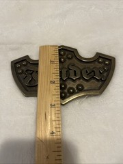 Fender Guitar Belt Buckle 5&Prime; Bronze with 3&Prime; Belt Width Rare Vintage