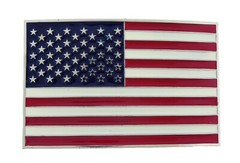American USA Flag New Belt Buckle Western Cowboy Men Cowgirl Women Rodeo 3D
