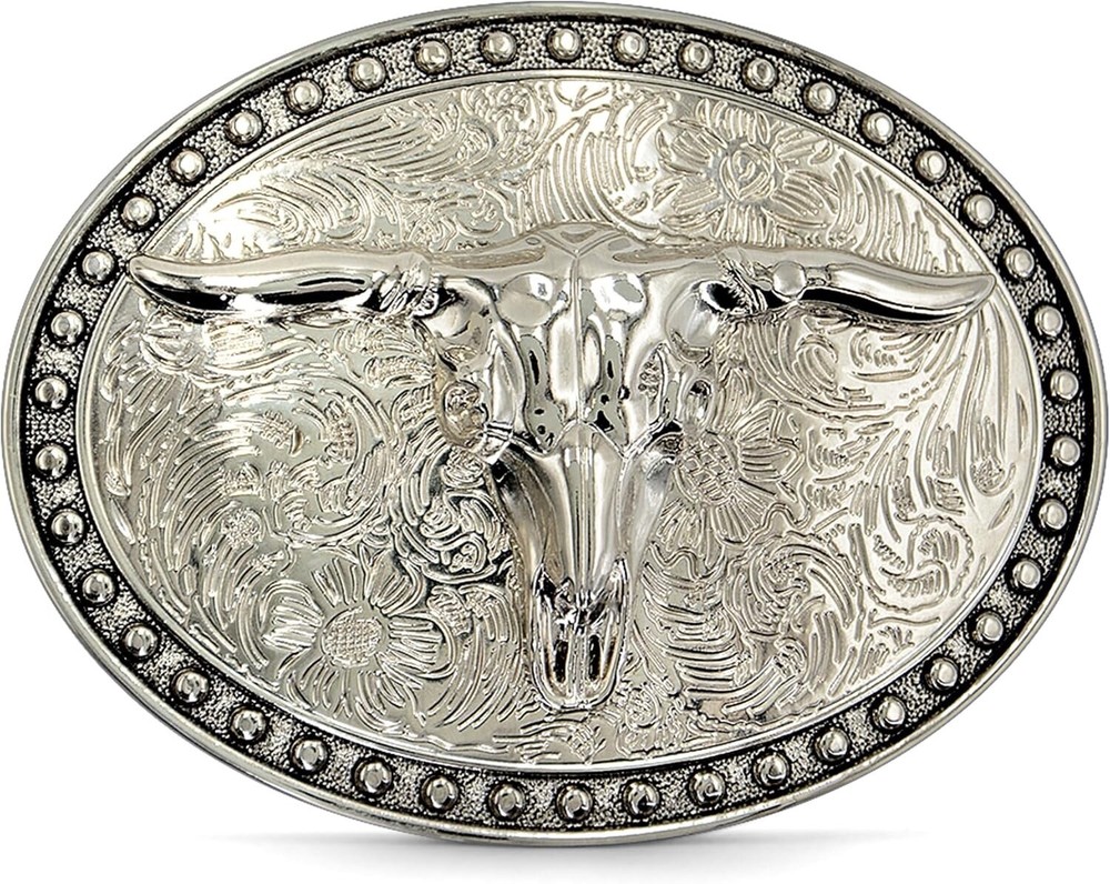 Western Cowboy – Texas Longhorn Belt Buckle for Men Women