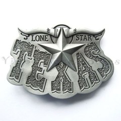 Lone Star Texas Bull Horn Western Metal Fashion Belt Buckle