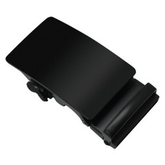 Fashion Men Classic Black Metal Automatic Buckle Ratchet Belt Buckle 3.5cm Width