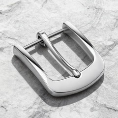 Silver Belt Buckle, 1.5 Inch Belt Buckles for Men, Stainless Steel Single Prong