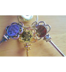 KEY LANYARD WITH 3 SANTA KEYS FOR YOUR SANTA 4&Prime; BELT