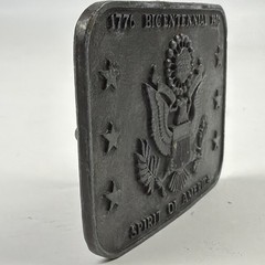 1776 Bicenentenial 1976 Spirit of America Eagle Pewter Belt Buckle