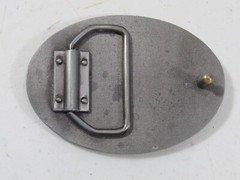 Kick On Ranch Large Western Belt Buckle Heavy 3.5 » x 2.5 »