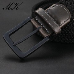 MaiKun Men&rsquo;s Canvas Tactical Belt Military Web Belt Elastic Metal Buckle Jeans