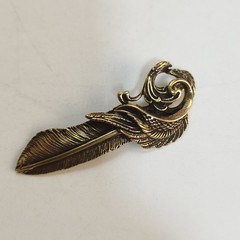 Copper Feathers Charm Jewelry Decoration Accessories Bag Decoration Pendants lot
