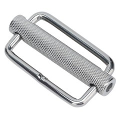 2Pcs Slide Buckle 316 Stainless Steel Rectangle Adjustable Knurled Roller Be CHU