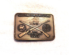 CLASSIC BELT BUCKLE NRA WHITTINGTON CENTER RIFLES SHOOTING FOR OUR FUTURE BB12